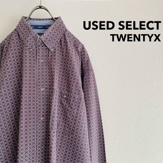 古着 “TWENTYX” Pattern B.D Shirt / 幾何学 総柄(シャツ)