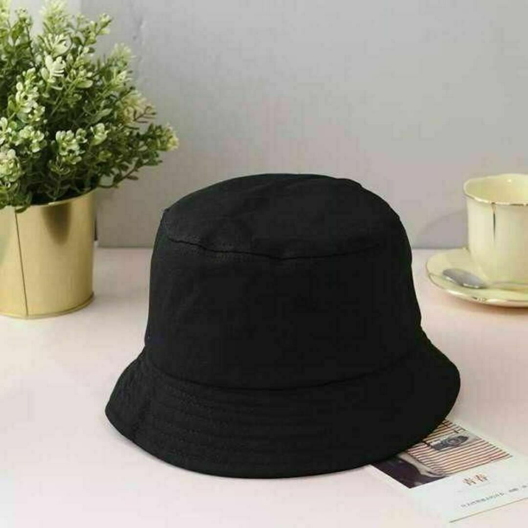 バケットハット 帽子 XL 韓国 オルチャン ユニセックス 男女兼用 黒 大きめ メンズの帽子(ハット)の商品写真
