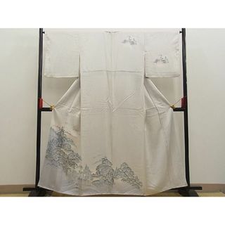 平和屋野田店■訪問着　樹林風景文　暈し染め　逸品　BAAC2652jr(着物)