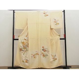 平和屋野田店■訪問着　駒刺繍　御所解文様　暈し染め　金彩　逸品　BAAC2651jr(着物)