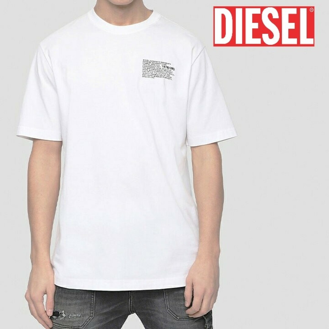 DIESEL(ディーゼル)の【美品】DIESEL クルーネック プリント コットン 半袖Tシャツ メンズのトップス(Tシャツ/カットソー(半袖/袖なし))の商品写真