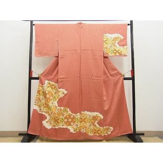 平和屋野田店■訪問着　雲隠れ菱天井花文　金彩　逸品　BAAC2661jr(着物)