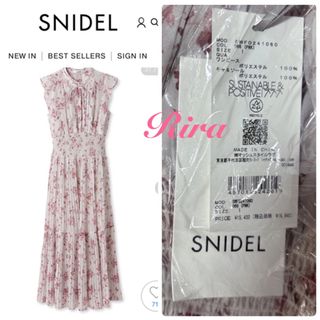 SNIDEL - 完売色🌷新作新品🍀 SNIDEL Sustainableフリルプリントワンピース