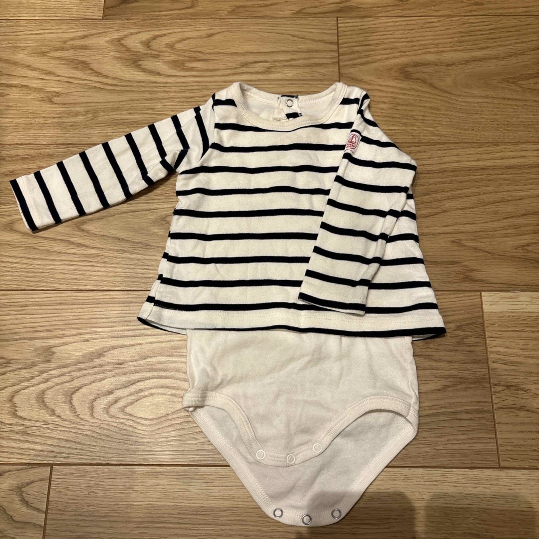 PETIT BATEAU(プチバトー)のプチバトー  ロンパース　6m キッズ/ベビー/マタニティのベビー服(~85cm)(ロンパース)の商品写真