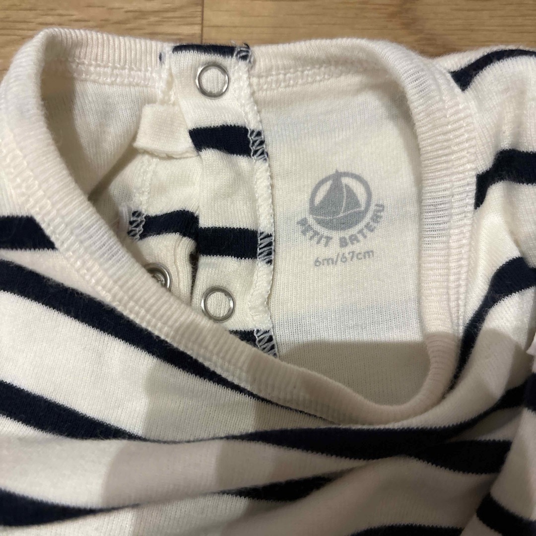 PETIT BATEAU(プチバトー)のプチバトー  ロンパース　6m キッズ/ベビー/マタニティのベビー服(~85cm)(ロンパース)の商品写真