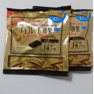 チョコレート効果　カカオ84%  (42枚入)　×2袋(菓子/デザート)