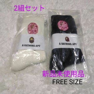 A BATHING APE - A BATHING APE  エイプ　レディースソックス　FREE SIZE