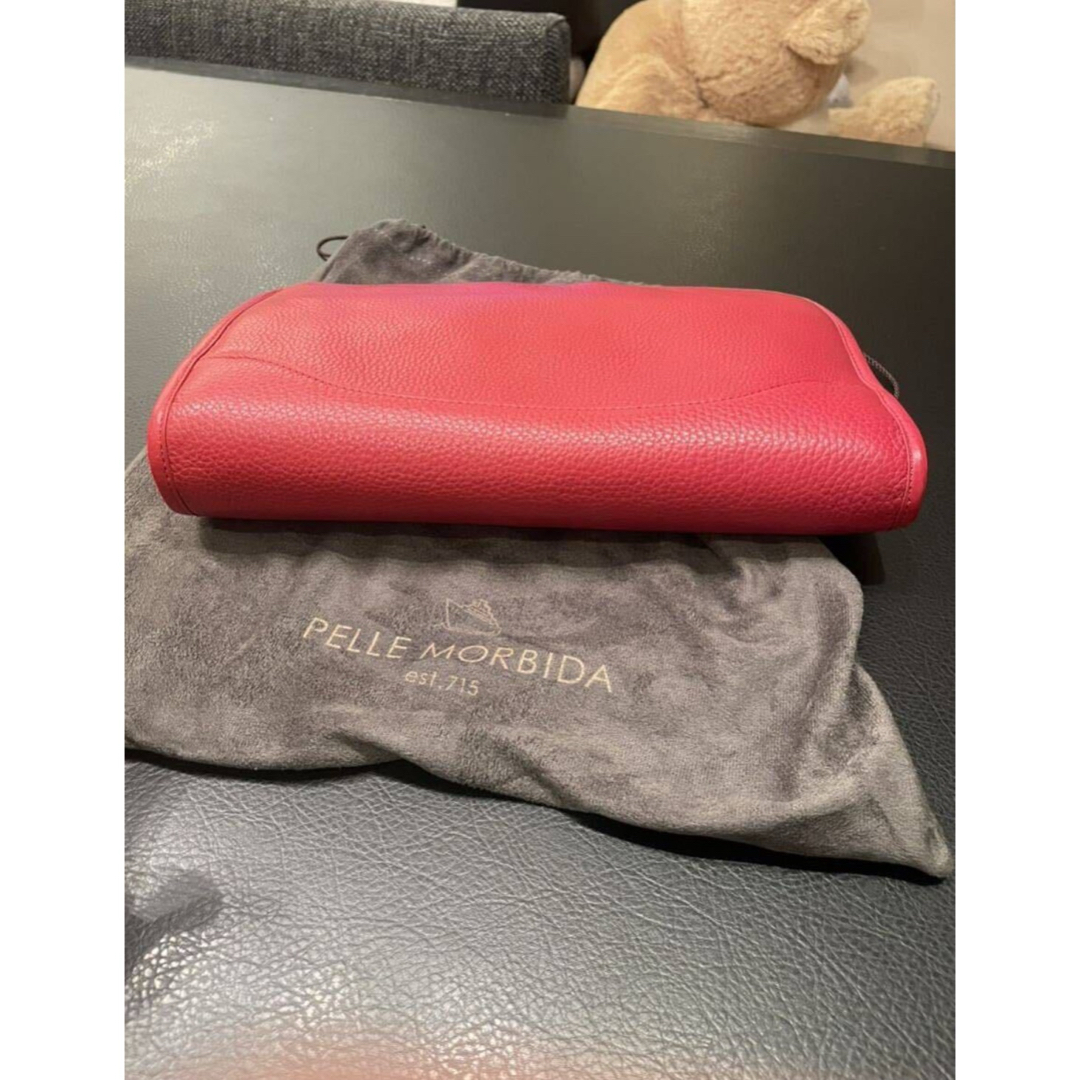ペッレモルビダ クラッチバッグ MB035 赤　セカンドバッグ メンズのバッグ(セカンドバッグ/クラッチバッグ)の商品写真