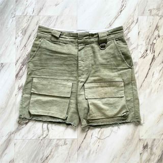 ASKYURSELF Canvas Cargo Shorts アスクユアセルフ(ショートパンツ)