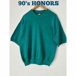 HONORS SPORT 半袖スウェット　無地半袖スウェット　90's 古着(Tシャツ/カットソー(半袖/袖なし))