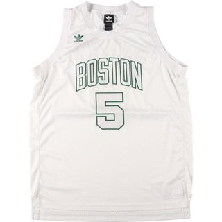 アディダス(adidas)の古着 アディダス adidas NBA BOSTON CELTICS ボストンセルティックス メッシュ ゲームシャツ レプリカユニフォーム メンズL /eaa445690(Tシャツ/カットソー(半袖/袖なし))