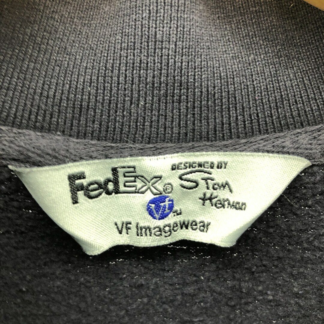 古着 00年代 VF IMAGEWEAR FedEx フェデックス 襟付き ハーフジップスウェットシャツ トレーナー メンズM /eaa389703 メンズのトップス(スウェット)の商品写真