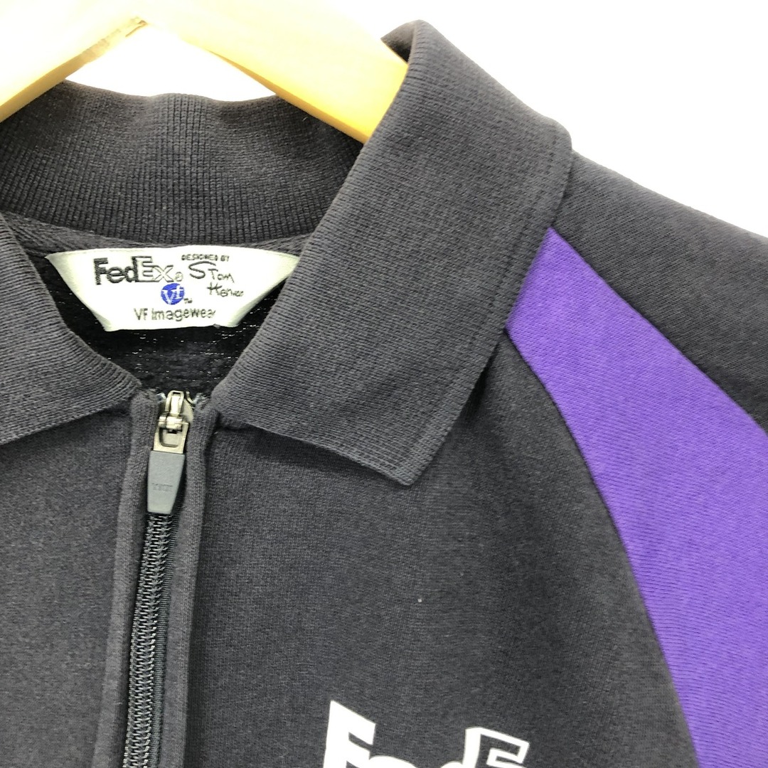 古着 00年代 VF IMAGEWEAR FedEx フェデックス 襟付き ハーフジップスウェットシャツ トレーナー メンズM /eaa389703 メンズのトップス(スウェット)の商品写真