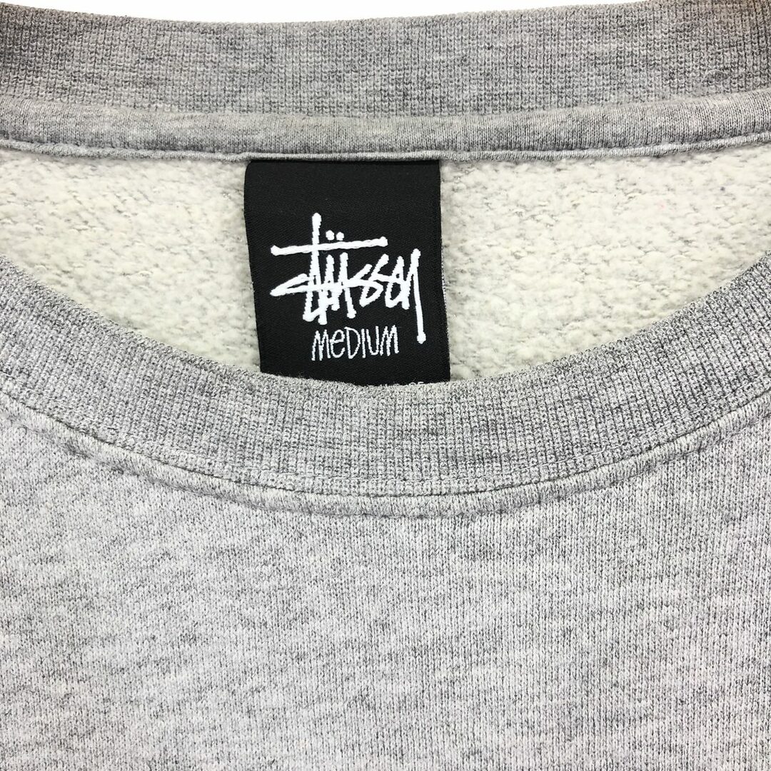 STUSSY(ステューシー)の古着 ステューシー STUSSY 袖プリント プリントスウェットシャツ トレーナー USA製 メンズM /eaa423913 メンズのトップス(スウェット)の商品写真