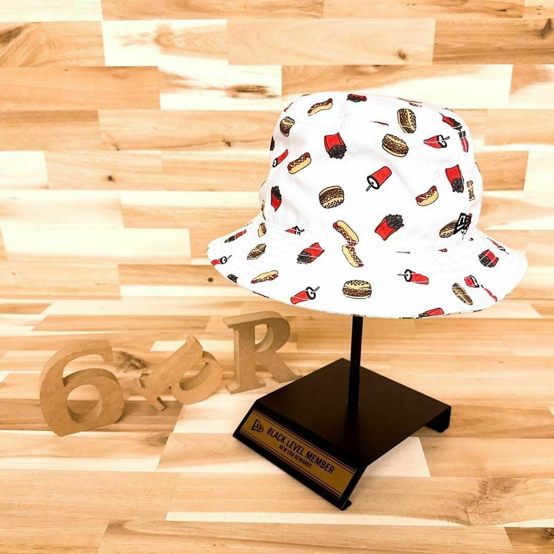NEW ERA(ニューエラー)の【ニューエラ】ファストフード アート デザイン ハット ホットドッグ ポテト 白 メンズの帽子(ハット)の商品写真