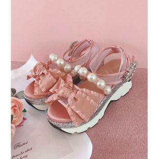 スワンキス Swankiss EV ribbon sandal