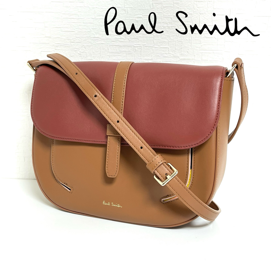 Paul Smith(ポールスミス)のPaul Smith スワールインセット レザー ショルダーバッグ レディースのバッグ(ショルダーバッグ)の商品写真