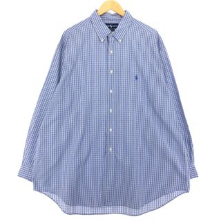 ラルフローレン(Ralph Lauren)の古着 ラルフローレン Ralph Lauren YARMOUTH 長袖 ボタンダウンチェックシャツ メンズXXL /eaa441427(シャツ)