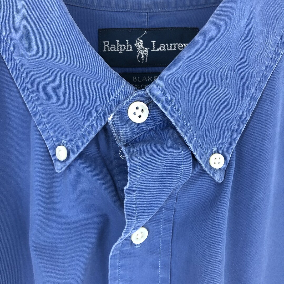 Ralph Lauren(ラルフローレン)の古着 ラルフローレン Ralph Lauren BLAKE 長袖 ボタンダウンシャツ メンズL /eaa445727 メンズのトップス(シャツ)の商品写真