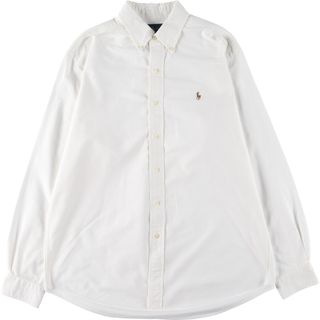 ラルフローレン(Ralph Lauren)の古着 ラルフローレン Ralph Lauren CUSTOM FIT 長袖 ボタンダウンシャツ メンズL /eaa445808(シャツ)