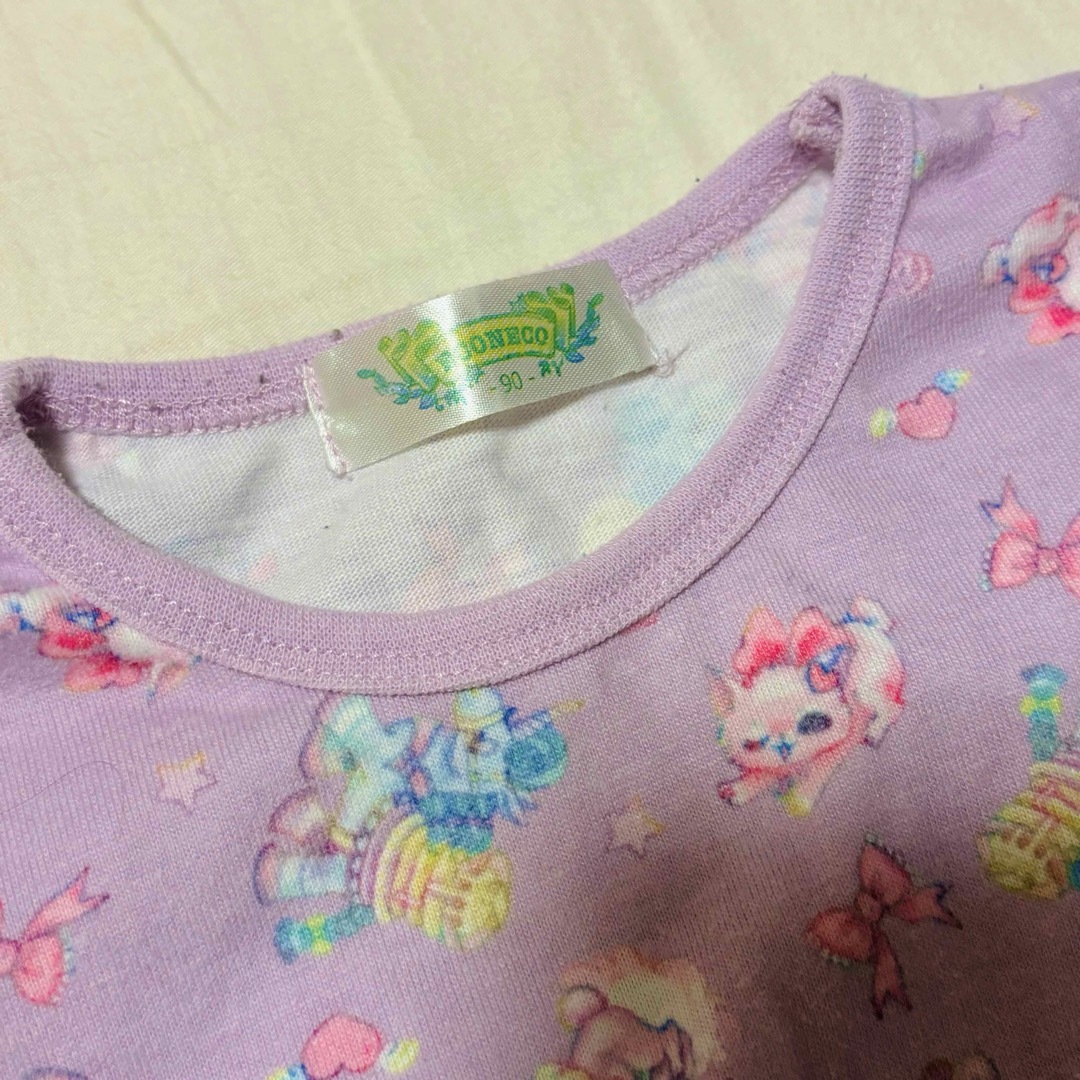 2枚セット　エコネコ　90 キッズ/ベビー/マタニティのキッズ服女の子用(90cm~)(Tシャツ/カットソー)の商品写真