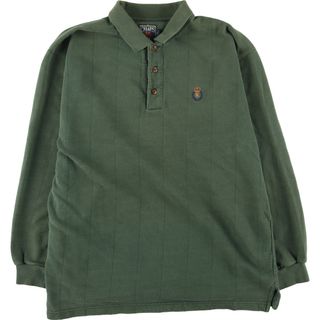 ラルフローレン(Ralph Lauren)の古着 80年代 ラルフローレン Ralph Lauren CHAPS チャップス 長袖 ポロシャツ メンズXL ヴィンテージ /eaa389300(ポロシャツ)