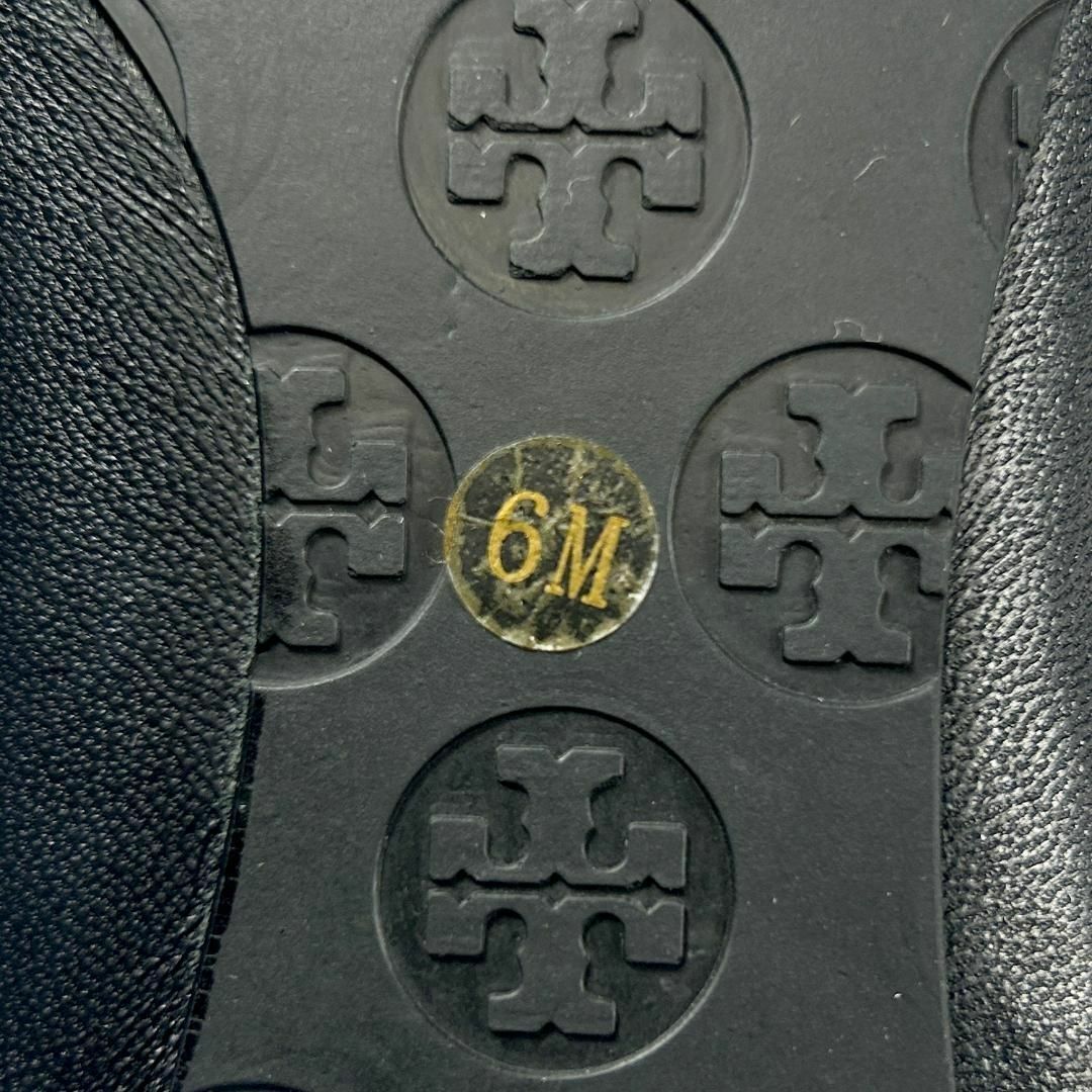 Tory Burch(トリーバーチ)の【良品】トリーバーチ　金ロゴ　フラットシューズ パンプス　6Mサイズ 箱付 レディースの靴/シューズ(バレエシューズ)の商品写真