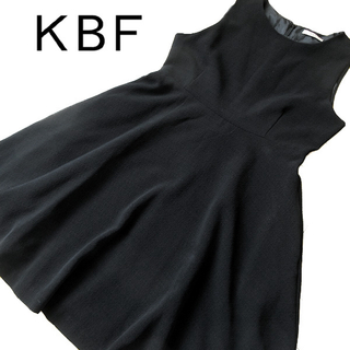 KBF - 美品 フリーサイズ KBF ノースリーブワンピース ブラック
