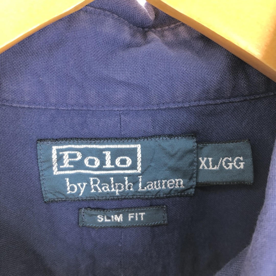 Ralph Lauren(ラルフローレン)の古着 ラルフローレン POLO RALPH LAUREN SLIM FIT 長袖 ボタンダウンシャツ メンズXL /eaa445730 メンズのトップス(シャツ)の商品写真