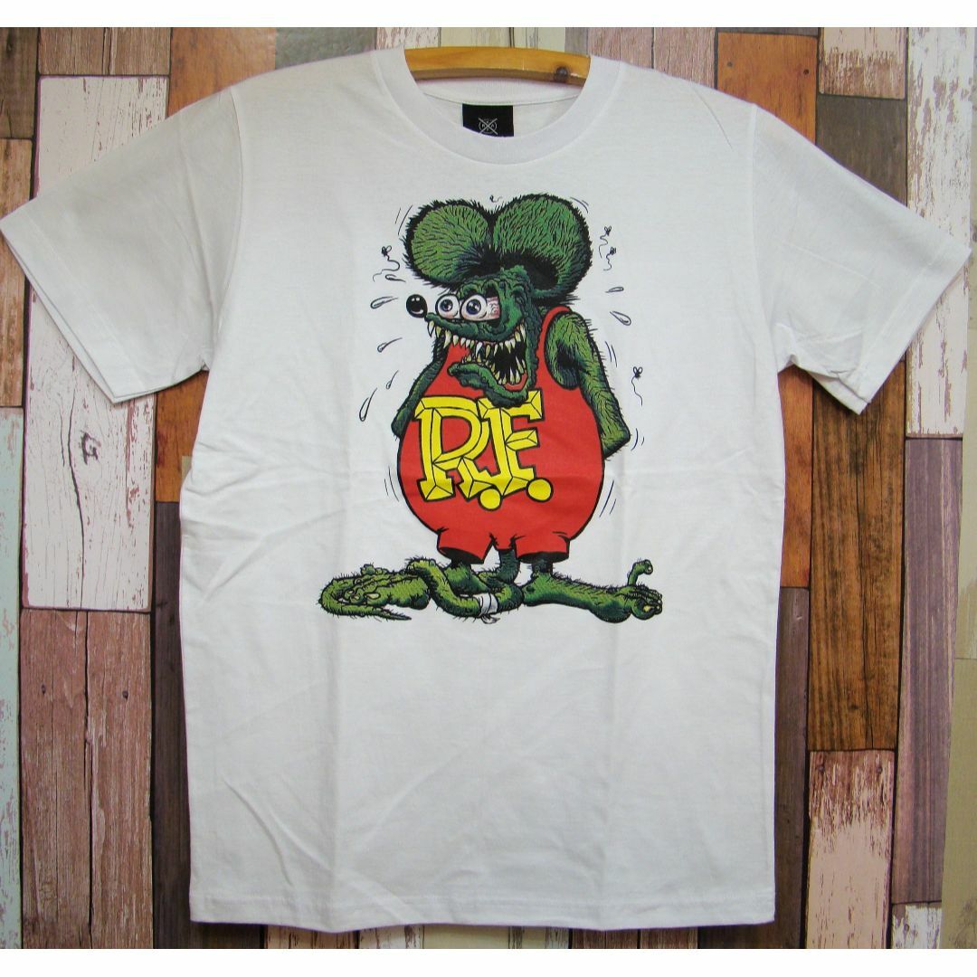 L/白★新品 ラットフィンク【RAT FINK】RT★Tシャツ メンズのトップス(Tシャツ/カットソー(半袖/袖なし))の商品写真