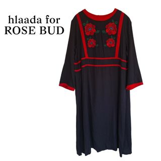 ROSE BUD - HLAADA ROSE BUD 花柄刺繍 ロングワンピース エスニック