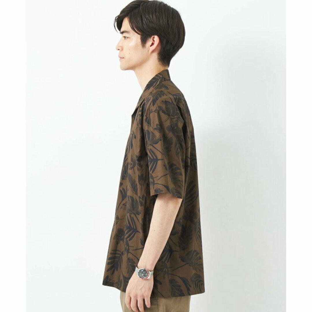 UNITED ARROWS green label relaxing(ユナイテッドアローズグリーンレーベルリラクシング)の【DK.BROWN】コットン モンティ プリント オープンカラーシャツ その他のその他(その他)の商品写真