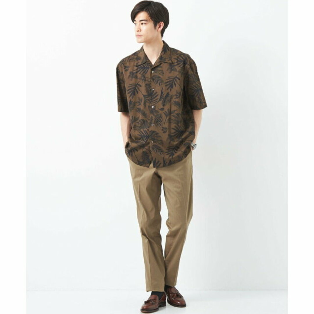 UNITED ARROWS green label relaxing(ユナイテッドアローズグリーンレーベルリラクシング)の【DK.BROWN】コットン モンティ プリント オープンカラーシャツ その他のその他(その他)の商品写真