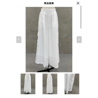 【新品未使用】lig. wide cargo pants / white