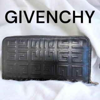 GIVENCHY - GIVENCHY ジバンシー 長財布 黒 gカットgロゴ ラウンドジップ 人気