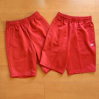 リーボック(Reebok)のNo.253 Reebok 体操服 ハーフパンツ ジャージ S 赤 2枚(その他)