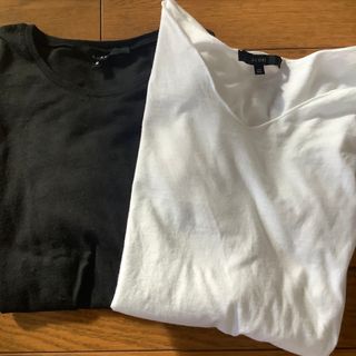 Gucci - GUCCI Tシャツ　ホワイト　ブラック　半袖　長袖　グッチ　二枚セット