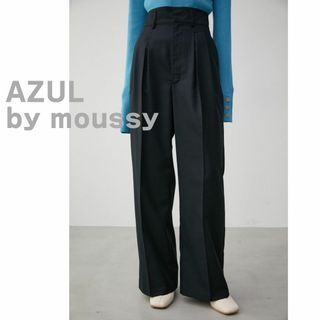 アズールバイマウジー(AZUL by moussy)のAZUL by moussy　アズール　マウジー　パンツ　ストレート　黒(カジュアルパンツ)