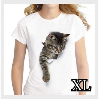 【大人気】アート Tシャツ おしゃれ 猫 ねこ キャット カジュアル(Tシャツ(半袖/袖なし))