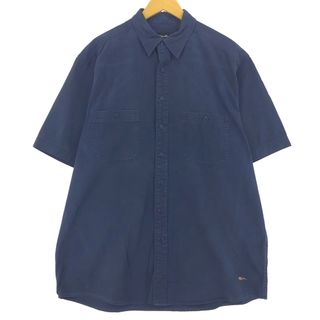 エディーバウアー(Eddie Bauer)の古着 エディーバウアー Eddie Bauer 半袖 コットンシャツ メンズL /eaa441896(シャツ)