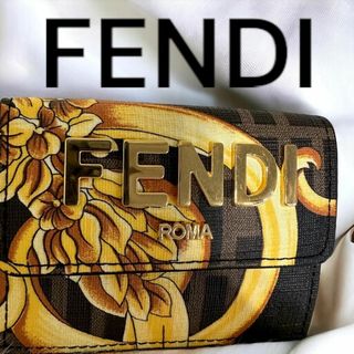 フェンディ(FENDI)のFENDI フェンディ VERSACE ヴェルサーチ コラボ フェンダーチェ(財布)