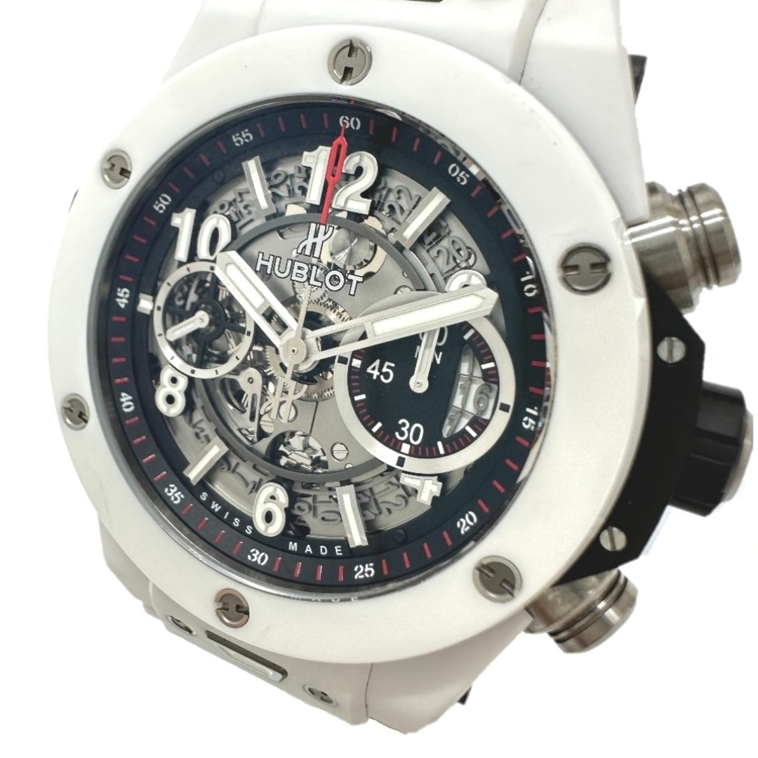 HUBLOT(ウブロ)のウブロ HUBLOT ビッグバン ウニコ ホワイトセラミック 411.HX.1170.HX スケルトン 腕時計 セラミック ホワイト メンズの時計(腕時計(アナログ))の商品写真