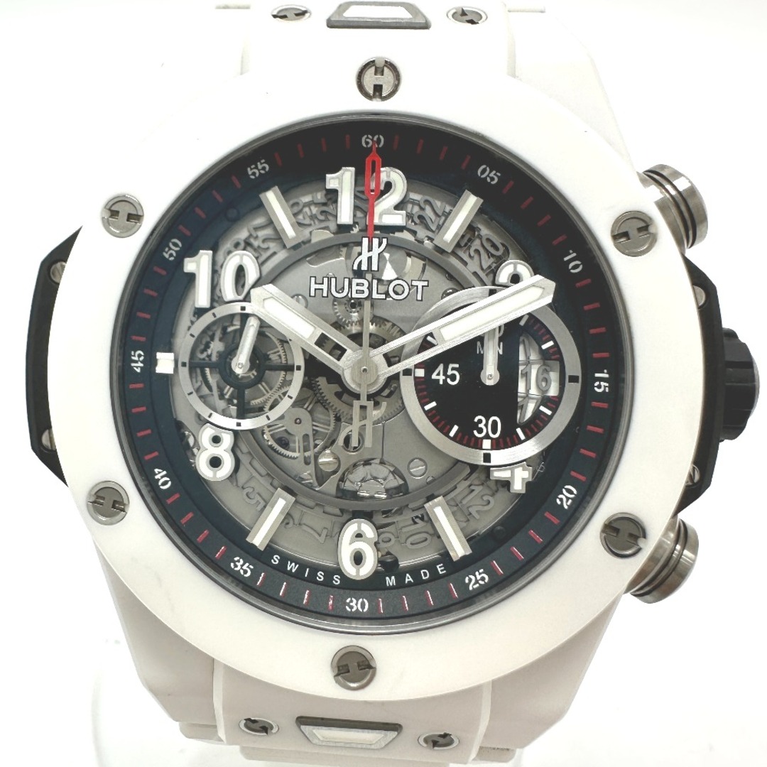 HUBLOT(ウブロ)のウブロ HUBLOT ビッグバン ウニコ ホワイトセラミック 411.HX.1170.HX スケルトン 腕時計 セラミック ホワイト メンズの時計(腕時計(アナログ))の商品写真