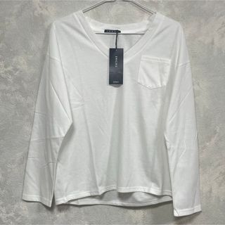 イング(INGNI)の新品未使用 INGNI イング カットソー 長袖 ロンT ホワイト 白 Mサイズ(Tシャツ(長袖/七分))