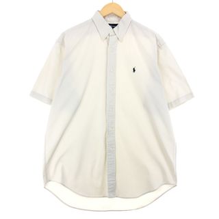 ラルフローレン(Ralph Lauren)の古着 ラルフローレン Ralph Lauren BLAKE 半袖 ボタンダウンシャツ メンズM /eaa441464(シャツ)