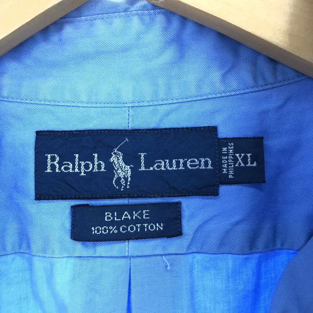 Ralph Lauren(ラルフローレン)の古着 ラルフローレン Ralph Lauren BLAKE 半袖 ボタンダウンシャツ メンズXL /eaa441465 メンズのトップス(シャツ)の商品写真