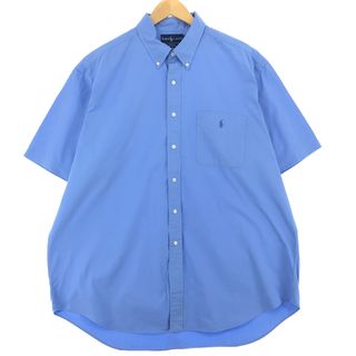 ラルフローレン(Ralph Lauren)の古着 ラルフローレン Ralph Lauren BLAKE 半袖 ボタンダウンシャツ メンズXL /eaa441465(シャツ)