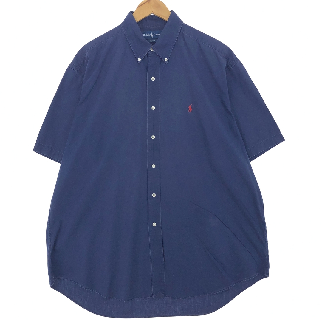 Ralph Lauren(ラルフローレン)の古着 ラルフローレン Ralph Lauren BLAKE 半袖 ボタンダウンシャツ メンズXL /eaa441466 メンズのトップス(シャツ)の商品写真