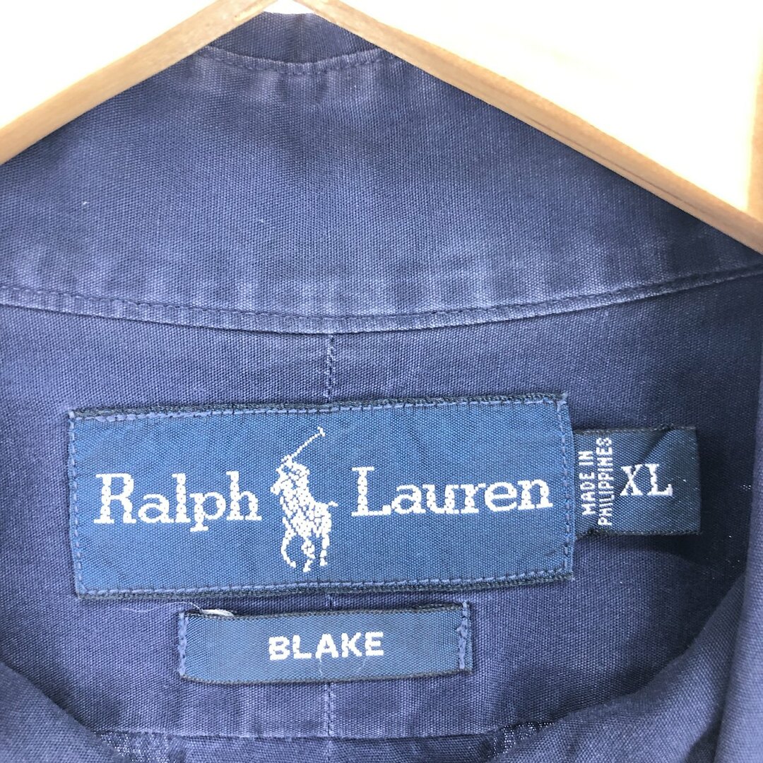 Ralph Lauren(ラルフローレン)の古着 ラルフローレン Ralph Lauren BLAKE 半袖 ボタンダウンシャツ メンズXL /eaa441466 メンズのトップス(シャツ)の商品写真