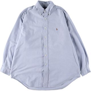 ラルフローレン(Ralph Lauren)の古着 ラルフローレン Ralph Lauren YARMOUTH 長袖 ボタンダウンシャツ メンズL /eaa444305(シャツ)